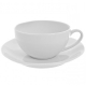 Royal Coupe White Oversized Cup/Saucer