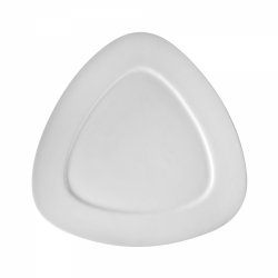 White Triangle Charger Plate