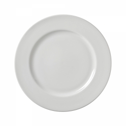 Z-Ware White Porcelain Dinner Plate