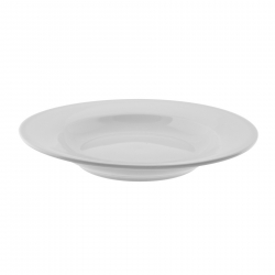 Z-Ware White Porcelain Rim Soup