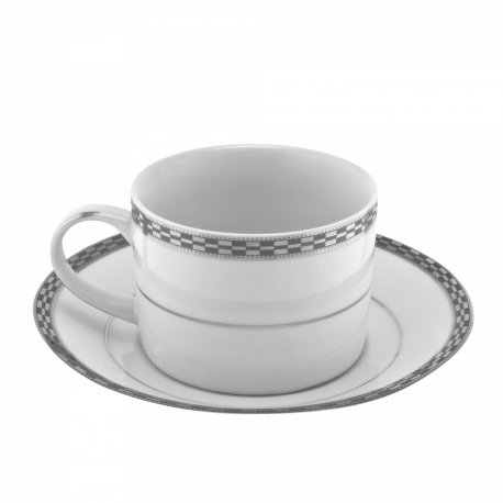 Athens Platinum Can Cup/Saucer