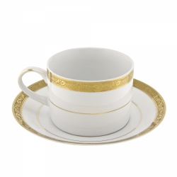 Paradise Gold Can Cup/Saucer