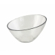 Hammered Glass Angled 5" Bowl