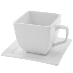 Whittier Squares Square Cup/Saucer