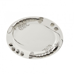 Zara Electroplated Oval Seafood Platter 17"