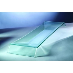 Tahoe Glass  Glass Platter W/Metal Stand