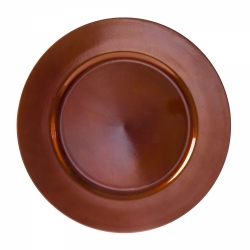 Lacquer Round Copper Charger Plate