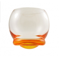 Bell Wobble Glass Orange