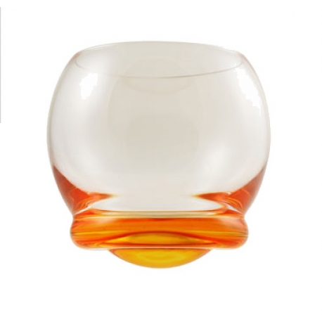 Bell Wobble Glass Orange