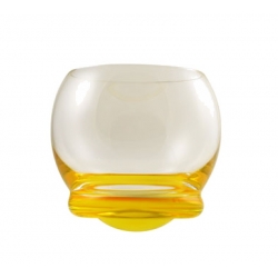 Bell Wobble Glass Yellow