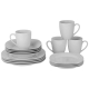 Simply White 16 Pc Square Dinnerware Set