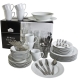 SAM Entertaining Sets 80 Pc Round Dinnerware Set