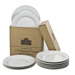Catering Packs Round Salad/Dessert Plate Set Of 12