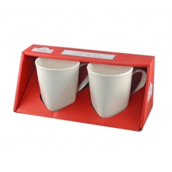 Square Box Sets - Red Square Mug Set Of 2