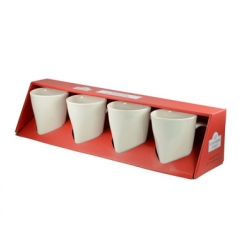 Square Box Sets - Red Square Mug Set Of 4