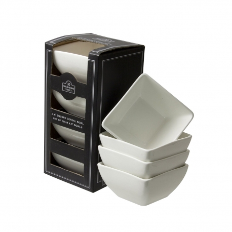 Square Box Sets - Black Square Bowl Set Of 4