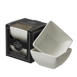 Square Box Sets - Black Square Bowl Set Of 2