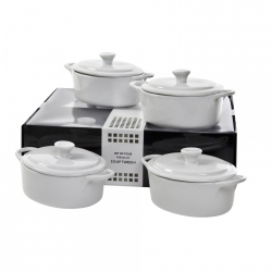 Party Packs Oval Tureen Set Of 4