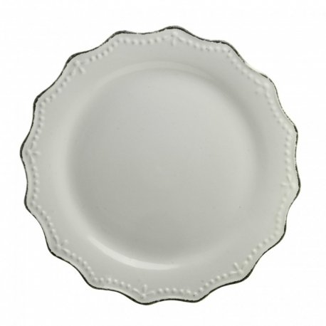 Oxford Cream Dinner Plate  11"