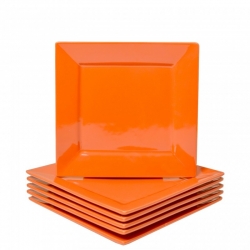 Nova Orange Sq Sld-Dssrt Plt S-6 7"