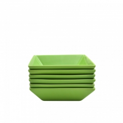 Nova Green Square Bowl S-6  7"